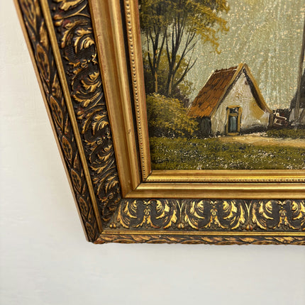 Handcrafted Landscape Oil Painting "Gilded Frame" Detailed Art Holland Art Shop