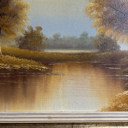 Expressive Landscape Oil Painting "Autumn Trees" Refined Artwork Holland Art Shop