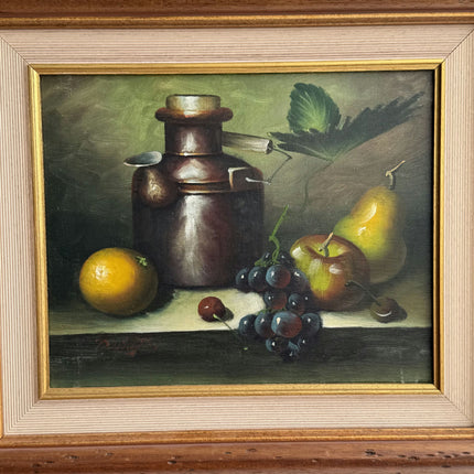 Rustic Still Life Oil Painting "Brown Pitcher" Refined Artwork Holland Art Shop