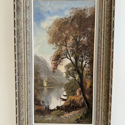 Rustic Landscape Oil Painting "Framed Painting" Authentic Large Artwork Holland Art Shop