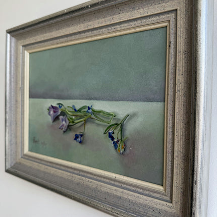Elegant Still Life Oil Painting "Patterned Canvas" Timeless Small Artwork Holland Art Shop