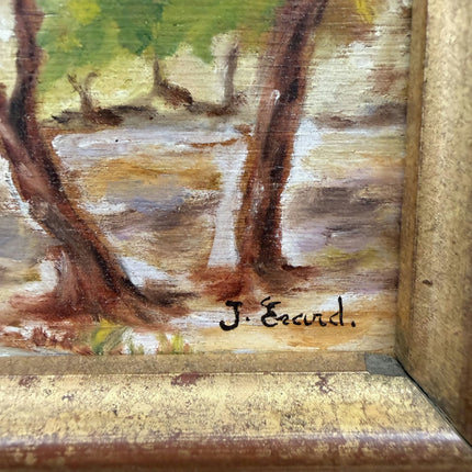 Authentic Seascape Oil Painting "Coastal Trees" Timeless Small Artwork Holland Art Shop