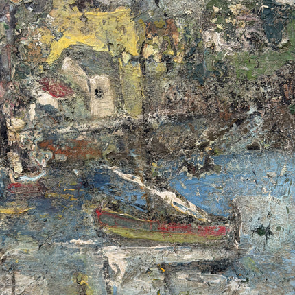 Marcel-Charles Picard Traditional Cityscape Oil Painting "Peeling Paint" Artwork Holland Art Shop