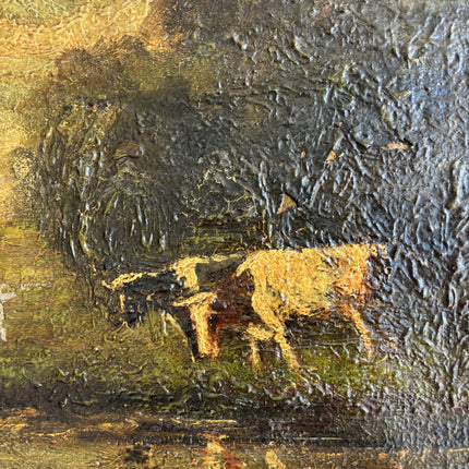 Traditional Animals Oil Painting "Textured Canvas" Rustic Small Artwork Holland Art Shop