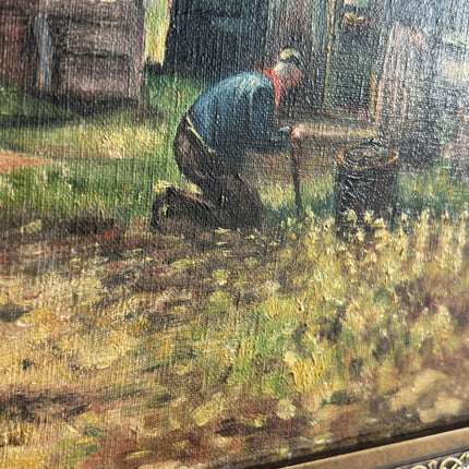 Timeless Farm Oil Painting "Thatched Cottage" Authentic Dutch Art Holland Art Shop