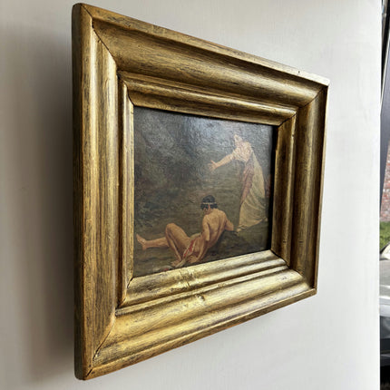 Classic Figurative Oil Painting "Reaching Woman" Rustic Artwork Holland Art Shop