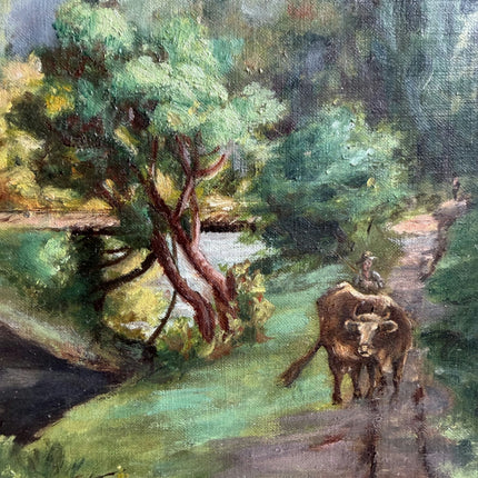Elegant Scenery Oil Painting "Framed Landscape" Timeless Artwork Holland Art Shop