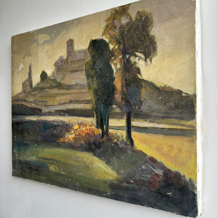 Traditional Landscape Oil Painting "Lone Tree" Handcrafted Art Holland Art Shop