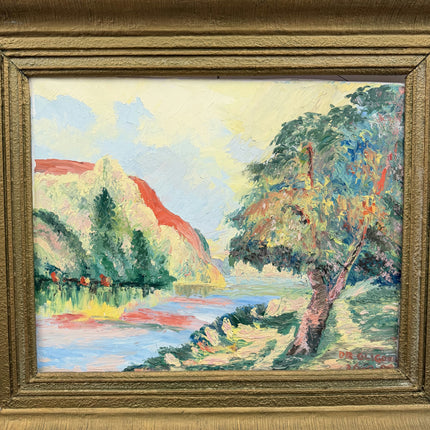 Elegant Landscape Oil Painting "Framed Painting" Vintage Artwork Holland Art Shop