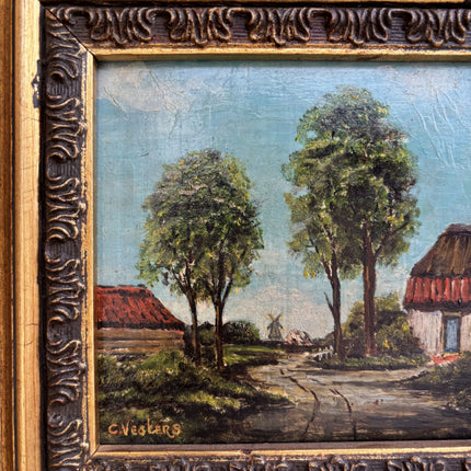 Classic Landscape Oil Painting "Gilded Frame" Elegant Small Art Holland Art Shop
