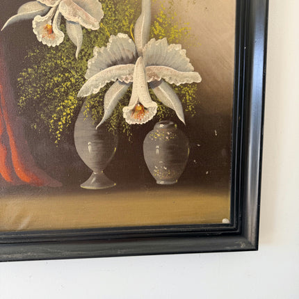 Refined Oil Painting Flowery Still Life "Orchid Arrangement" Medium Artwork Holland Art Shop