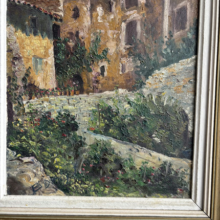 Detailed Cityscape Oil Painting "Stone Castle" Classic Small Art Holland Art Shop