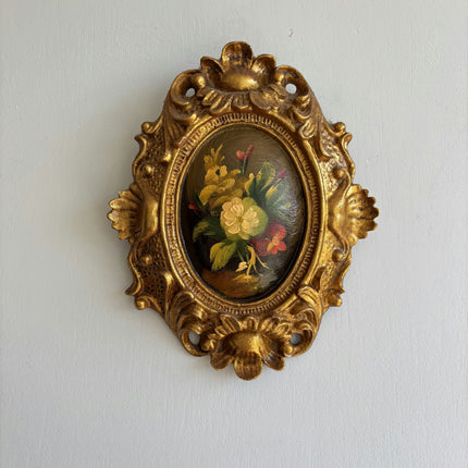 Classic Floral Still Life Oil Painting "Gilded Frame" Original Italian Art Holland Art Shop