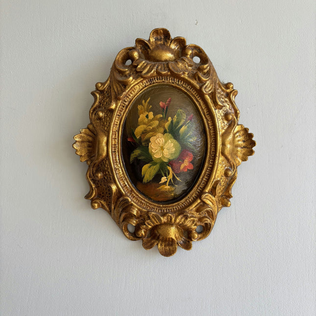 Classic Floral Still Life Oil Painting "Gilded Frame" Original Italian Art Holland Art Shop