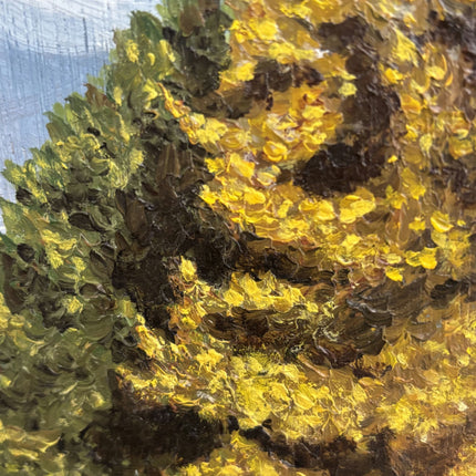 Authentic Landscape Oil Painting "Yellow Tree" Elegant Art Holland Art Shop