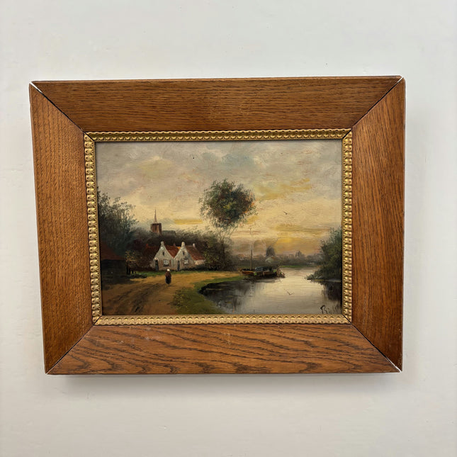 Original Landscape Oil Painting "Pine Tree" Authentic Artwork Holland Art Shop
