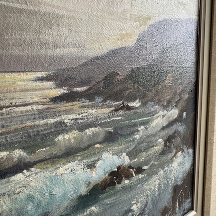 Detailed Seascape Oil Painting "Coastal Painting" Traditional Artwork Holland Art Shop