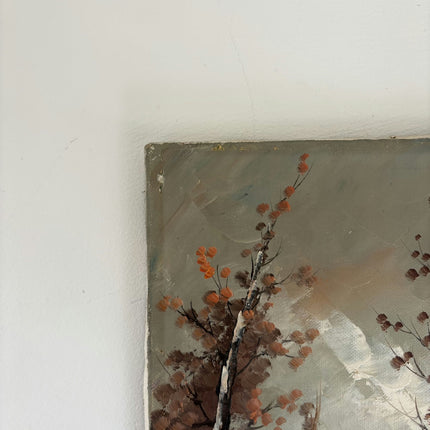 Authentic Landscape Oil Painting "Silver Birch" Refined Small Artwork Holland Art Shop