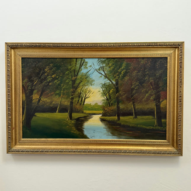 Elegant Landscape Oil Painting "Framed Painting" Detailed Large Art Holland Art Shop