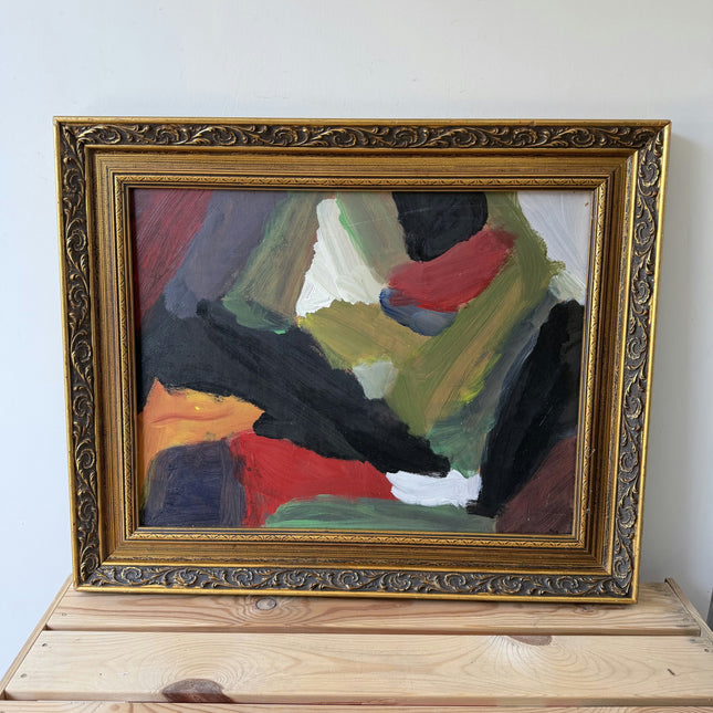 Timeless Abstract  Oil Painting "Gilded Frame" Expressive Art Holland Art Shop