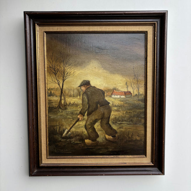 Traditional Figurative Oil Painting "Old Man" Elegant Art Holland Art Shop