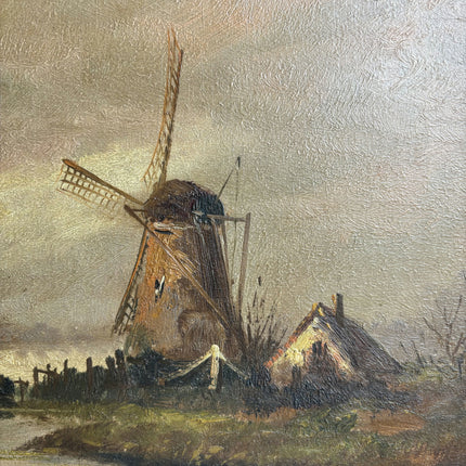 Original Landscape Oil Painting "Gilded Frame" Rustic Artwork Holland Art Shop
