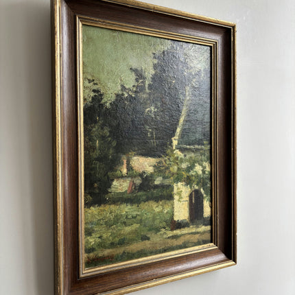 19th Century Antique Landscape Oil Painting "Stone Arch" Artwork Holland Art Shop