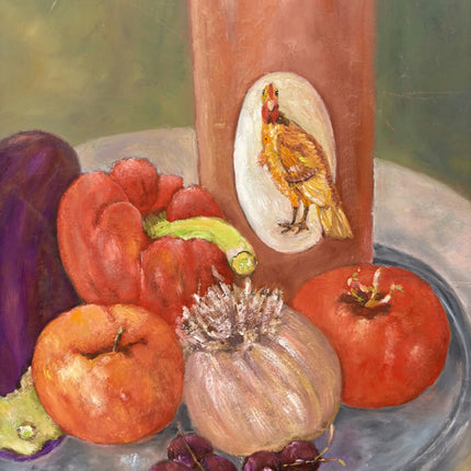 Elegant Still Life Oil Painting "Fruit Bowl" Authentic Artwork Holland Art Shop