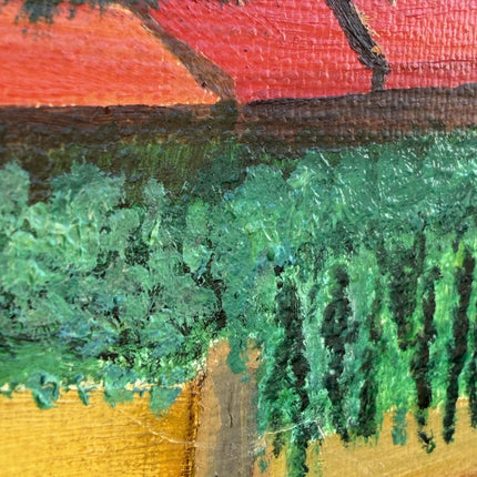 Handcrafted Harbor Scene Oil Painting "Rowing Boats" Expressive Artwork Holland Art Shop