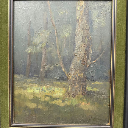 Expressive Landscape Oil Painting "Wooden Frame" Timeless Small Artwork Holland Art Shop