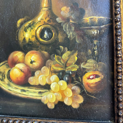 Handcrafted Still Life Oil Painting "Fruit Plate" Classic Small Artwork Holland Art Shop