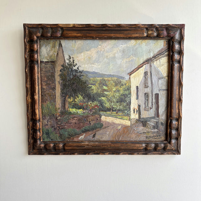 Expressive Landscape Oil Painting "Village House" Classic Artwork Holland Art Shop