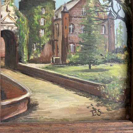 Authentic Cityscape Oil Painting "Framed Painting" Classic Small Art Holland Art Shop
