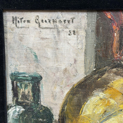 1932 Still Life Oil Painting "Brass Pitcher" Art Holland Art Shop