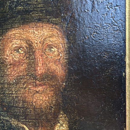 Antique Portrait Oil Painting "Gilded Frame" Handcrafted Small Artwork Holland Art Shop