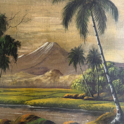 Timeless Landscape Oil Painting "Palm Tree" Elegant Art Holland Art Shop