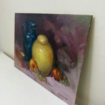Refined Still Life Oil Painting "Yellow Pear" Classic Small Art Holland Art Shop
