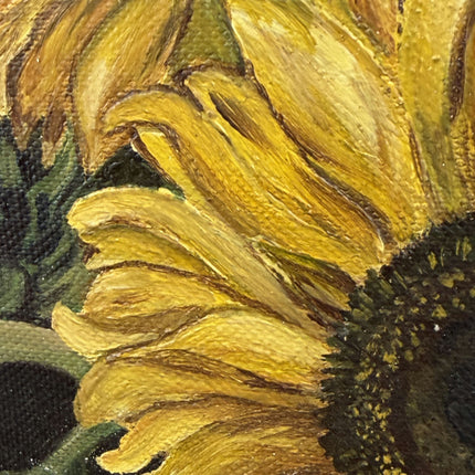 Handcrafted Floral Still Life Oil Painting "Sunflower Bouquet" Artwork Holland Art Shop