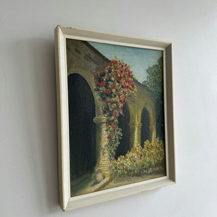Timeless Cityscape Oil Painting "Stone Arch" Detailed Small Art Holland Art Shop
