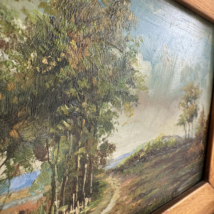 Classic Landscape Oil Painting "Gilded Frame" Expressive Small Art Holland Art Shop