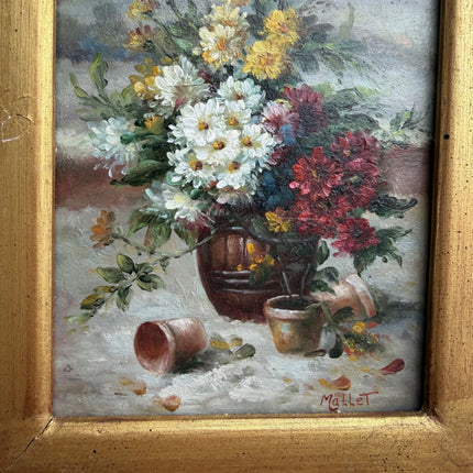 Detailed Floral Still Life Oil Painting "Flower Vase" Traditional Small Artwork Holland Art Shop