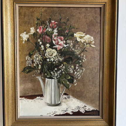 Authentic Floral Still Life Oil Painting "Painted Bouquet" Detailed Art Holland Art Shop