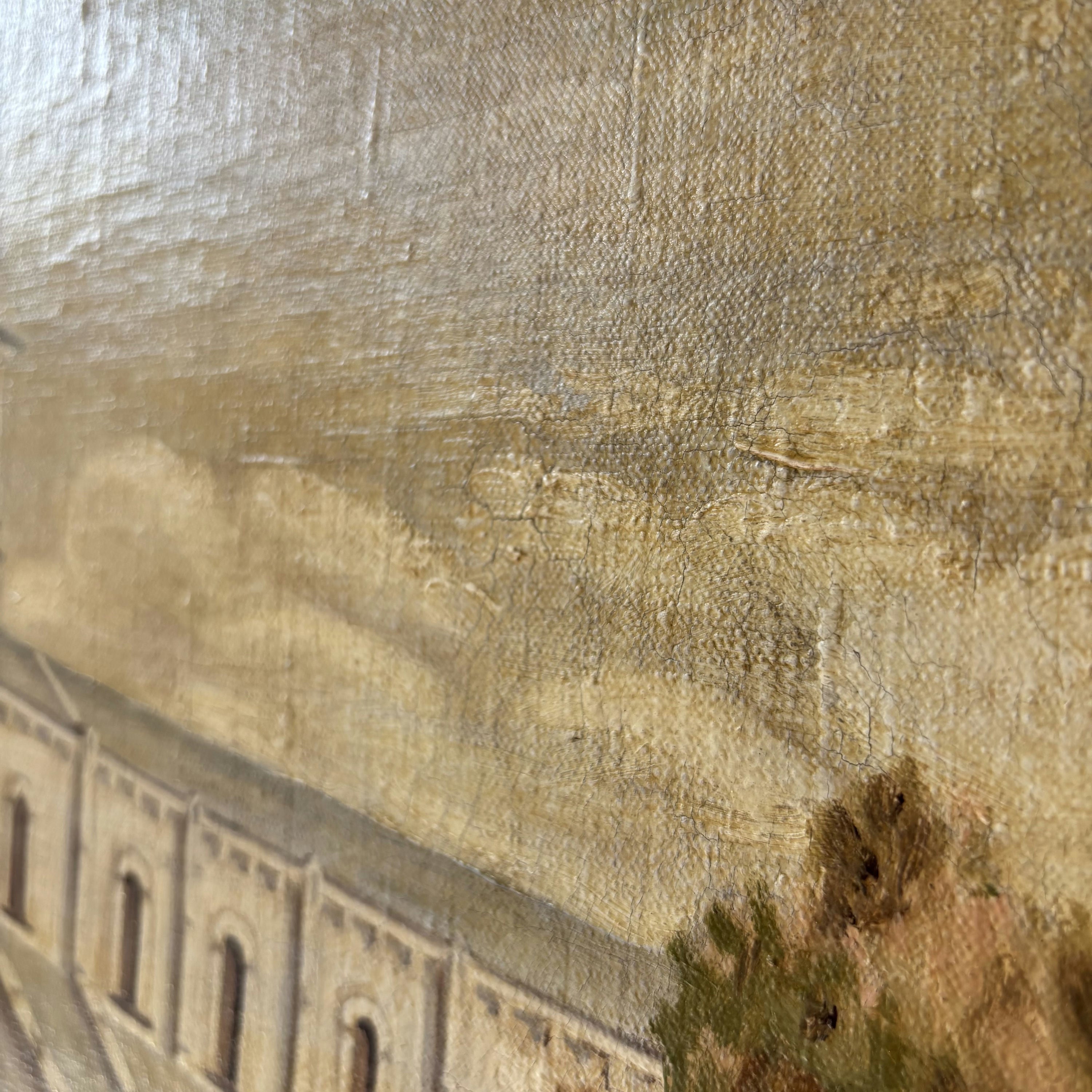Traditional Cityscape Oil Painting 