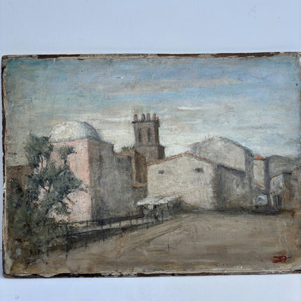 Rustic Still Life Oil Painting "Village Tower" Timeless Art Holland Art Shop