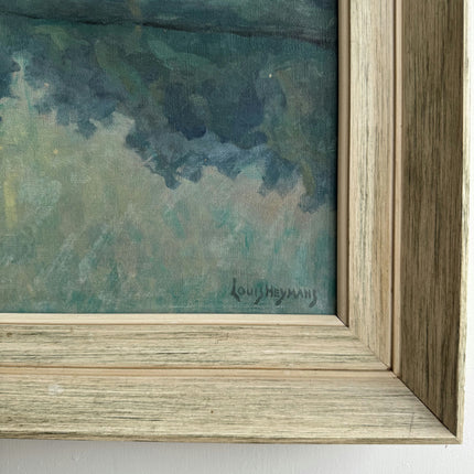 Vintage Landscape Oil Painting "Row Of Trees" Classic Large Artwork Holland Art Shop