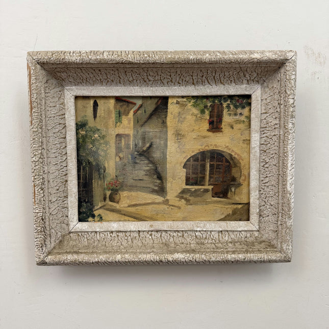 Refined Cityscape Oil Painting "Stone Archway" Traditional Small Artwork Holland Art Shop