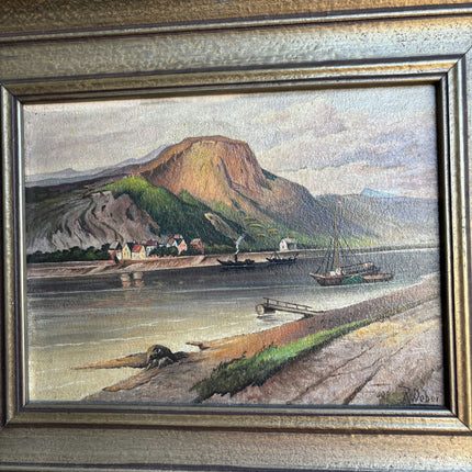 Elegant Seascape Oil Painting "Framed Painting" Timeless Small Art Holland Art Shop