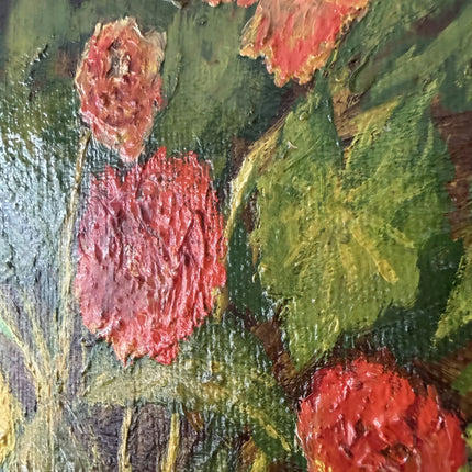Vintage Still Life Oil Painting "Flower Vase" Expressive Small Art Holland Art Shop