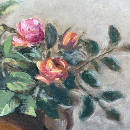 Expressive Floral Still Life Oil Painting "Blue Vase" Timeless Artwork Holland Art Shop