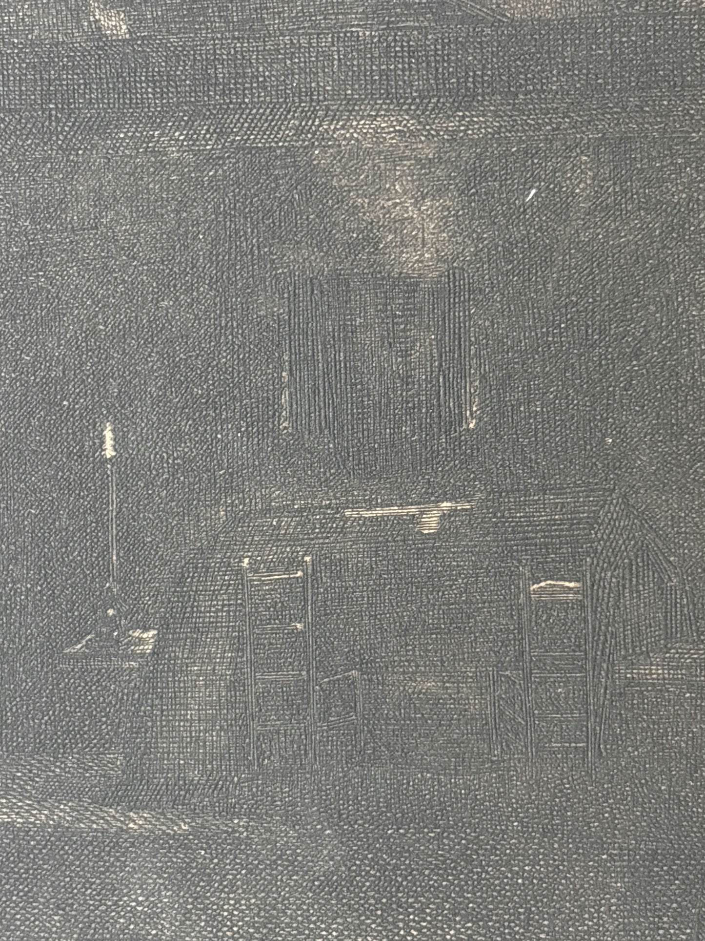 Vintage Interior Etching "Weeping Widow" Traditional Small Artwork